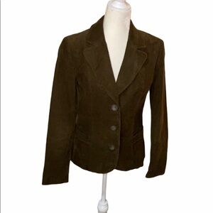 Zara button front brown corduroy Jacket